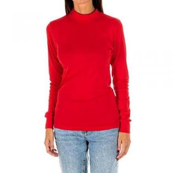 Tee Shirt Langmouwen Halfkraag 1625-M Dames