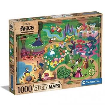 Disney Story Maps Puzzle Alicia en el país de las maravillas (1000 piezas)