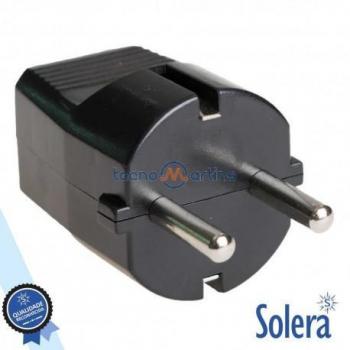 Clavija Solera 6428N 2P+T 16A 250V Negro
