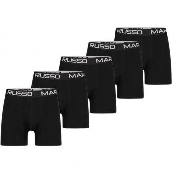 Mario Russo Herren Boxershorts 10er Pack Schwarz L