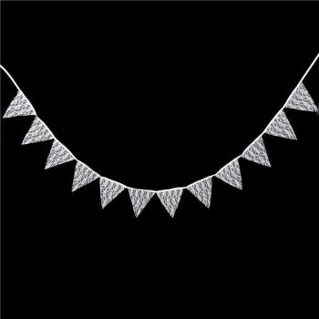 Rustic White Lace Bunting for Celebrations