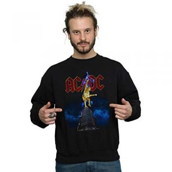 Sudadera AC/DC Upper Lip Lightning para Hombre en Algodón