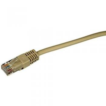 Cable Ethernet RJ45 1 m Cat.5e UTP AWG26 CCA Beige