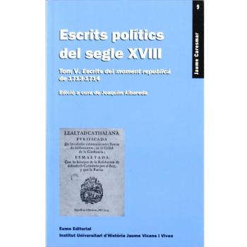 Escrits politics del segle xviii (Tapa blanda).