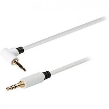 ,5 mm Stereo-Audiokabel, 0,50 m, weiß, männlich zu männlich