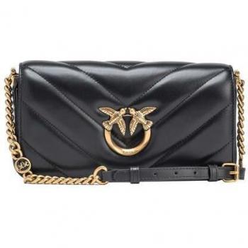 Borsa Mini Baguette in Pelle Pinko Love Click