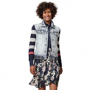 Chaqueta Desigual para Mujer Sailor Lover, Azul Medium Dark 5161, 44