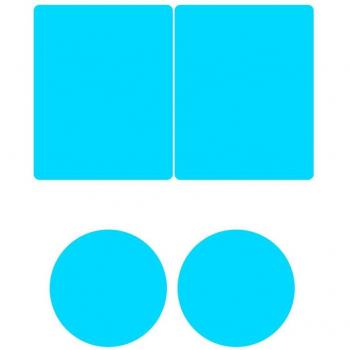 Waterproof Anti-Fog Side Mirror Glass Film (2/4 Pcs)