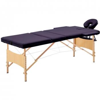 Table de massage pliable en bois violet