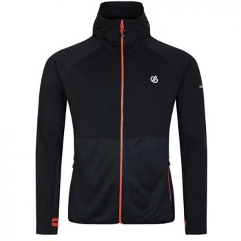 Sudadera con cremallera Dare2b Assimilate II Core Stretch Hombre Negro L
