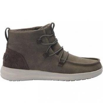 Eco‑Chic Coffee Leather Boots – UK 6
