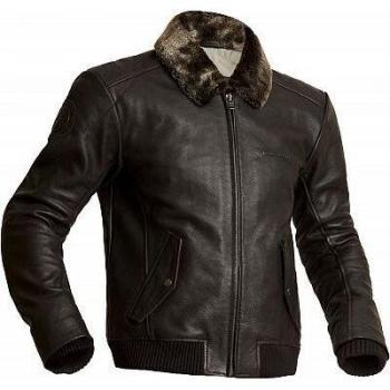 Giacca moto in pelle Halvarssons Torsby Marrone 56