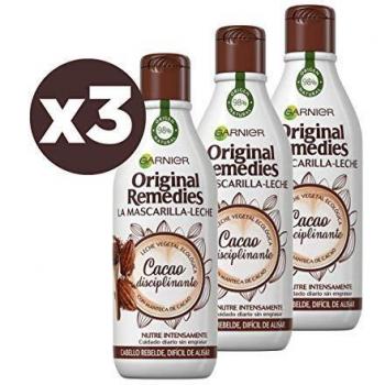 La Mascarilla-Leche Cacao disciplinante para pelo rebelde o difícil de alisar GARNIER