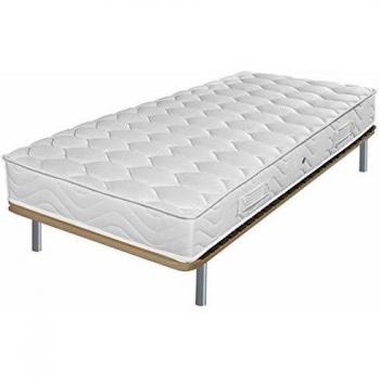 Matelas et sommier 90x190 Mousse – Montana – Soutien medium – Fabriqué en France