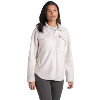Craghoppers Women's Ribwort Borg Overshirt – Ecru, Size 10 (Fleece)