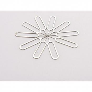 Kit removedor SIM con pin y aguja inox, compatible Huawei, iPhone, iPad y Samsung