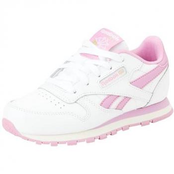 Reebok Classic Leder Kinder, Ftwwht/jaspnk/chalk EU38+