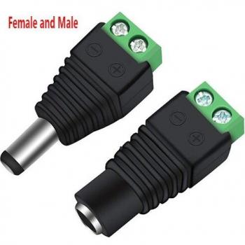 2.1mm x 5.5mm DC Connector voor LED Strip en CCTV