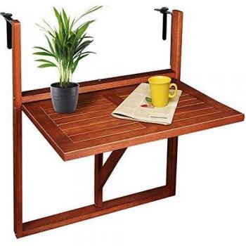 Tavolino da giardino pieghevole legno acacia 64x45x87cm