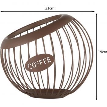 Cesta organizadora de cápsulas de café