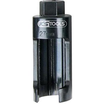 Llave de vaso para inyectores Kstools 1/2', 27 mm, longitud 100 mm