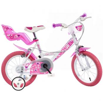 Bici DINO 16 per Bambina 6-8 anni con Rotelline