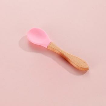 Bois & Silicone: ustensile d’alimentation enfant
