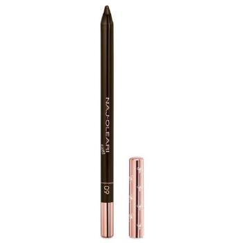 Naj Oleari Lápiz de Ojos Waterproof Matte Brown 09, Precisión y Brillo 1.12 g