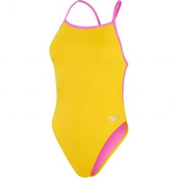 Speedo costume intero Eco Solid V-Back donna Rosa Mango