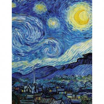 Vincent van Gogh Planner 2024: Starry Night Planner Organizer | January-December (12 Months) | Post-Impressionism Art