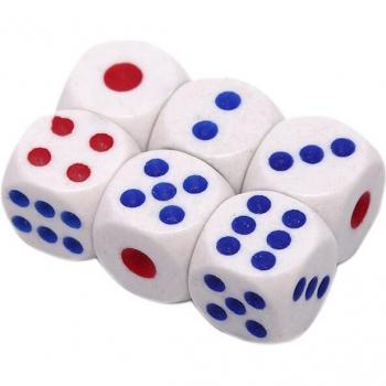 Dados Claros de Acrylic para Juegos Casuales o de Mesa
