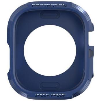Étui de protection Avizar en carbone bleu pour Apple Watch 41 mm et 40 mm