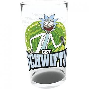 Rick and Morty Get Schwifty Stein Glass by GB eye Multi-Colour 74 x 44 x 9 cm