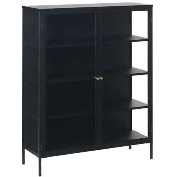 UNIQUE FURNITURE Svart Skåp med 2 Luckor
