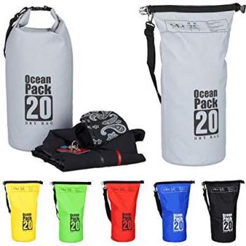 Relaxdays Sac Étanche 20 L – Compact Kayak Ski Voile Snowboard