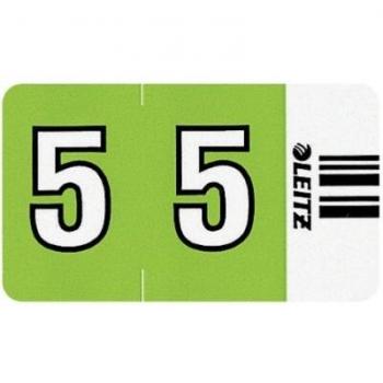 Étiquette verte à coin rond, format 23×30 mm – Leitz Orgacolor