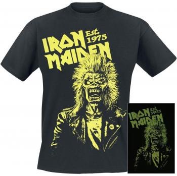 Iron Maiden T‑shirt « Lumière Nocturne » – Noir – de S à 4XL (Homme)