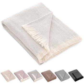 Cobertura Versátil Jaspé Algodón 180x260 cm – “Eco‑Ternura”