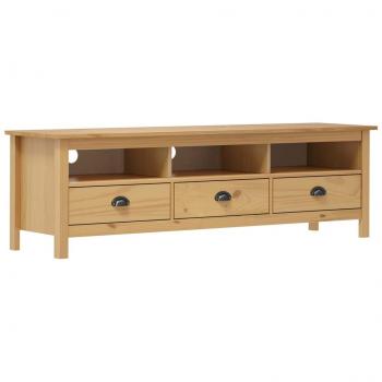 VidaXL Entertainment Center Hill Honey Brown 158x40x47 cm Solid Pine Wood