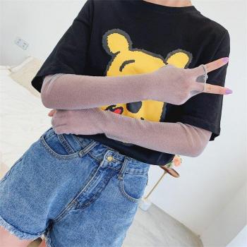 Solid Color Sun Protection Cuff for Women