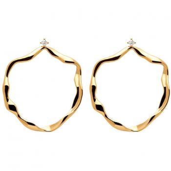 Pendientes PD Paola Akari Chapados en Oro