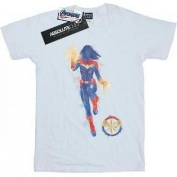 Top donna Avengers Endgame: Captain Marvel in tessuto cotton boyfriend