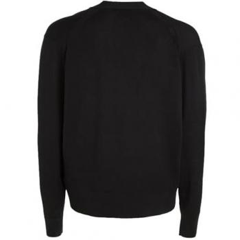Calvin Klein Merino Comfort Chaqueta de punto para hombre, Negro, XXL