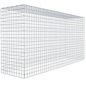 Gabiona de Acero 200 cm x 100 cm x 50 cm, Malla 5x5 cm, Anillo en C