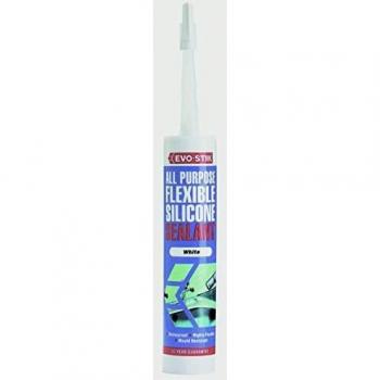 Black All Purpose Flexible Silicone Sealant, STX 512060, by Evo-Stik