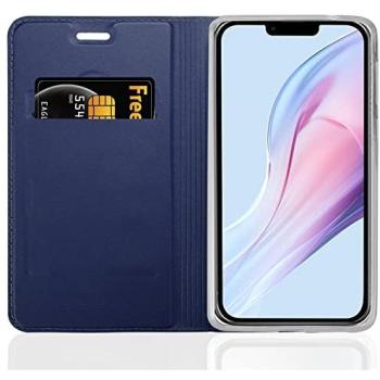 Étui Magnétique Classy Bleu Foncé pour iPhone 13 PRO MAX avec Compartiment Carte