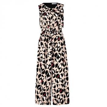 Betty & Co Jumpsuit mit Bindegürtel, Größe 36