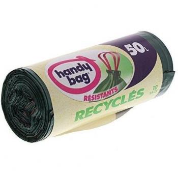 Bolsas de basura recicladas Handy Bag 50 l 68 x 73 cm, 10 Unidades