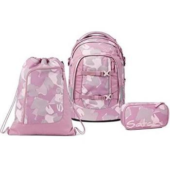 Schulrucksack Set „Herzbrecher“ von Satch Pack – 3‑teilig