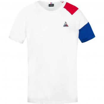 Le Coq Sportif Maglietta A Maniche Corte Bat N°1 New Optical White / Blue Electro / Red Electro 2XL